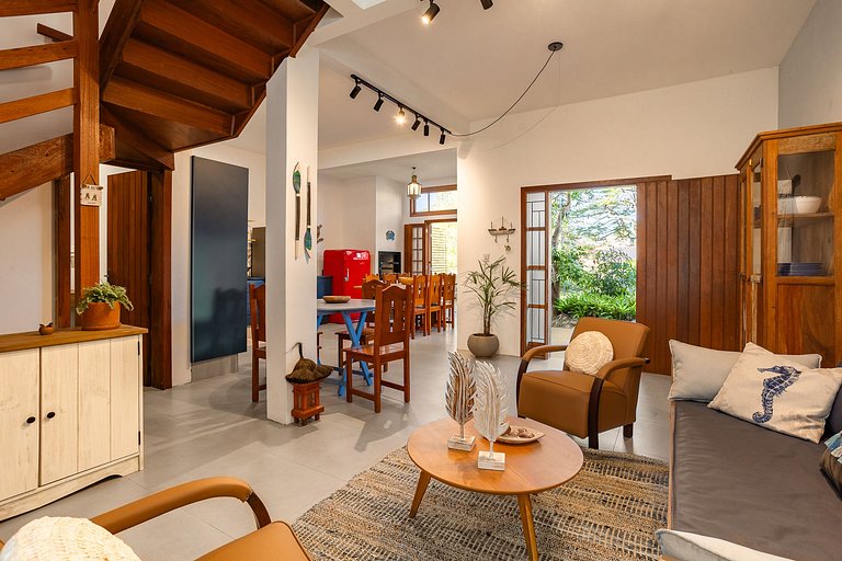 Casa Azul na Barra de Ibiraquera