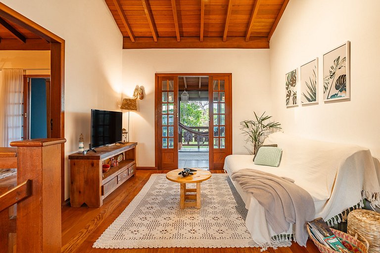 Casa Azul na Barra de Ibiraquera